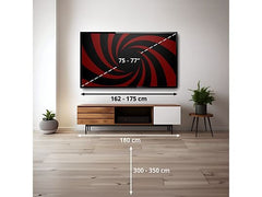 TV QNED 75 - LG 75QNED81A6A, UHD 4K, Procesador Inteligente α7 AI Processor 4K Gen8, Smart TV, DVB-T2 (H.265), Negro