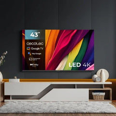 TV Cecotec LED A4 Series ALU40043 43″ 4K Ultra HD Android TV Dolby Vision Bluetooth HDR10 Chromecast VRR
