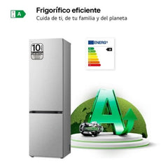 LG Serie 700 Fridge Freezer Combi A 387L - NatureFRESH Linear Cooling