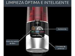 Aspirador escoba - Rowenta RH2079 X-Force Flex 9.60 Animal Care, 200 W, 0.4 L, 45 min, Tecno.Ciclónica, 3 modos, Ultraligera, Especial Mascotas, Roja