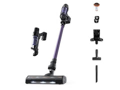 Aspirador escoba - Rowenta X-Pert 7.60 RH6A39, 140 W, Ultraligera, 45 min. autonomía, Depósito 0.44L, Accesorios, Púrpura