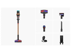 Aspirador escoba - Dyson V16 Piston Animal™, Potencia succión 315 AW, Autonomía 70 min, Antienredos, Black/Cooper
