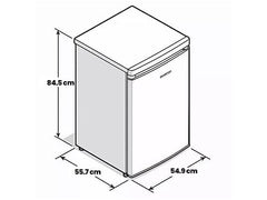 Congelador vertical 85 litros Infiniton CV-88L8XEH inox