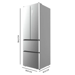 Cecotec French Door Fridge 395L Stainless Steel - No Frost Inverter