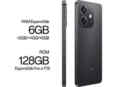 OPPO A40, Negro, Móvil Android, 128 GB, 6 GB RAM, 6,67  LCD, Panda Glass, 90 Hz, Qualcomm Snapdragon, 5100 mAh