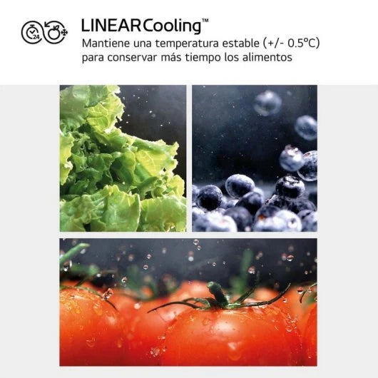 LG GSLC41PYPE Frigorífico Americano Side By Side sin Toma de Agua 641L E Inox Antihuellas