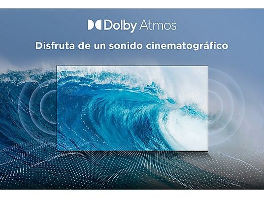 TV QLED 50" - TCL 50P7K, UHD 4K, AiPQ Processor, Smart TV, DVB-T2, 60 Hz, Pantalla HVA, Dolby Atmos, Negro