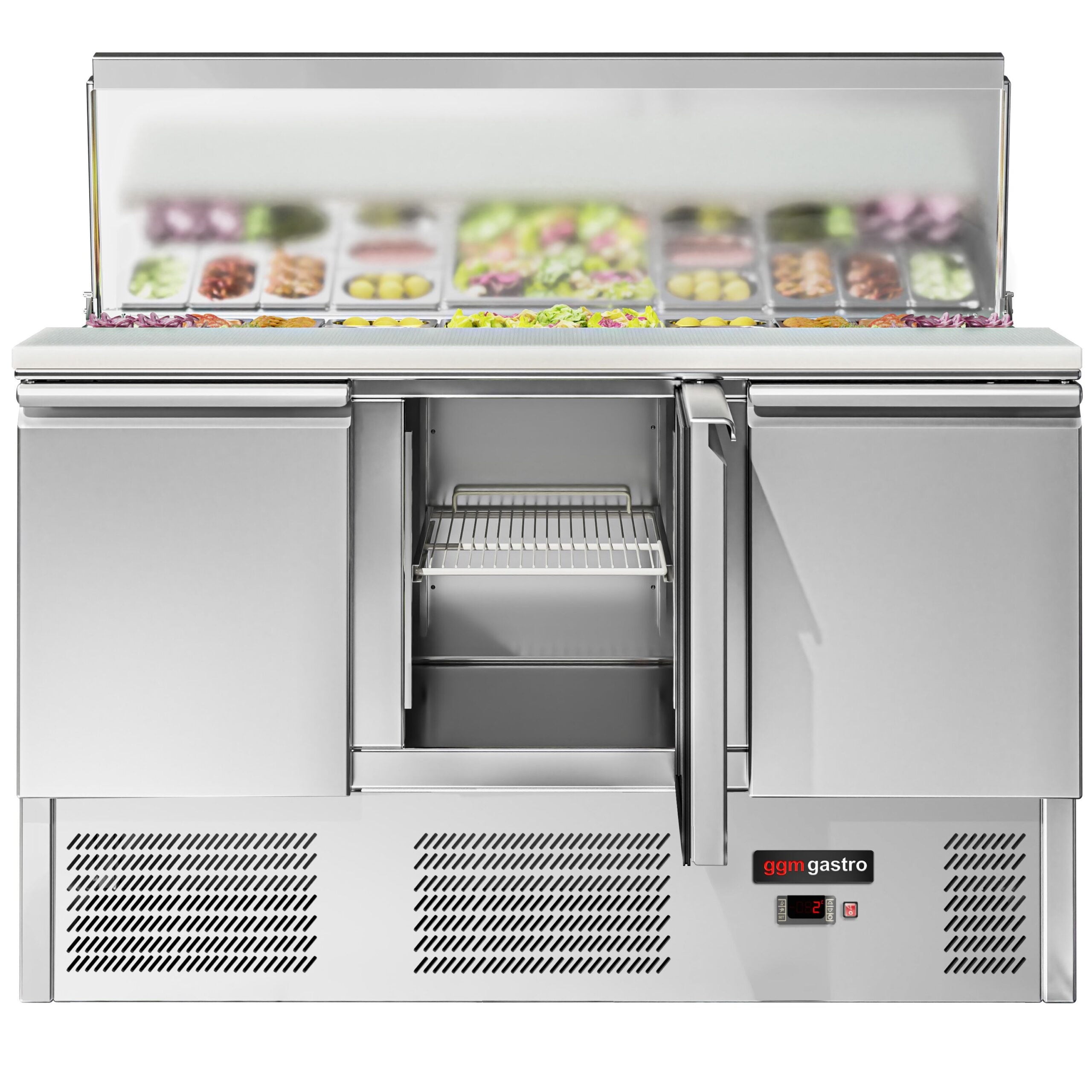 Saladette Eco - 1,37 x 0,7 M - con 3 puertas  GGM Gastro