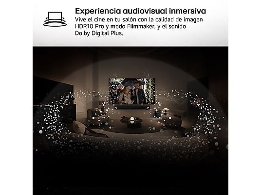 TV QNED 55 - LG 55QNED81A6A, UHD 4K, Procesador Inteligente α7 AI Processor 4K Gen8, Smart TV, DVB-T2 (H.265), Negro