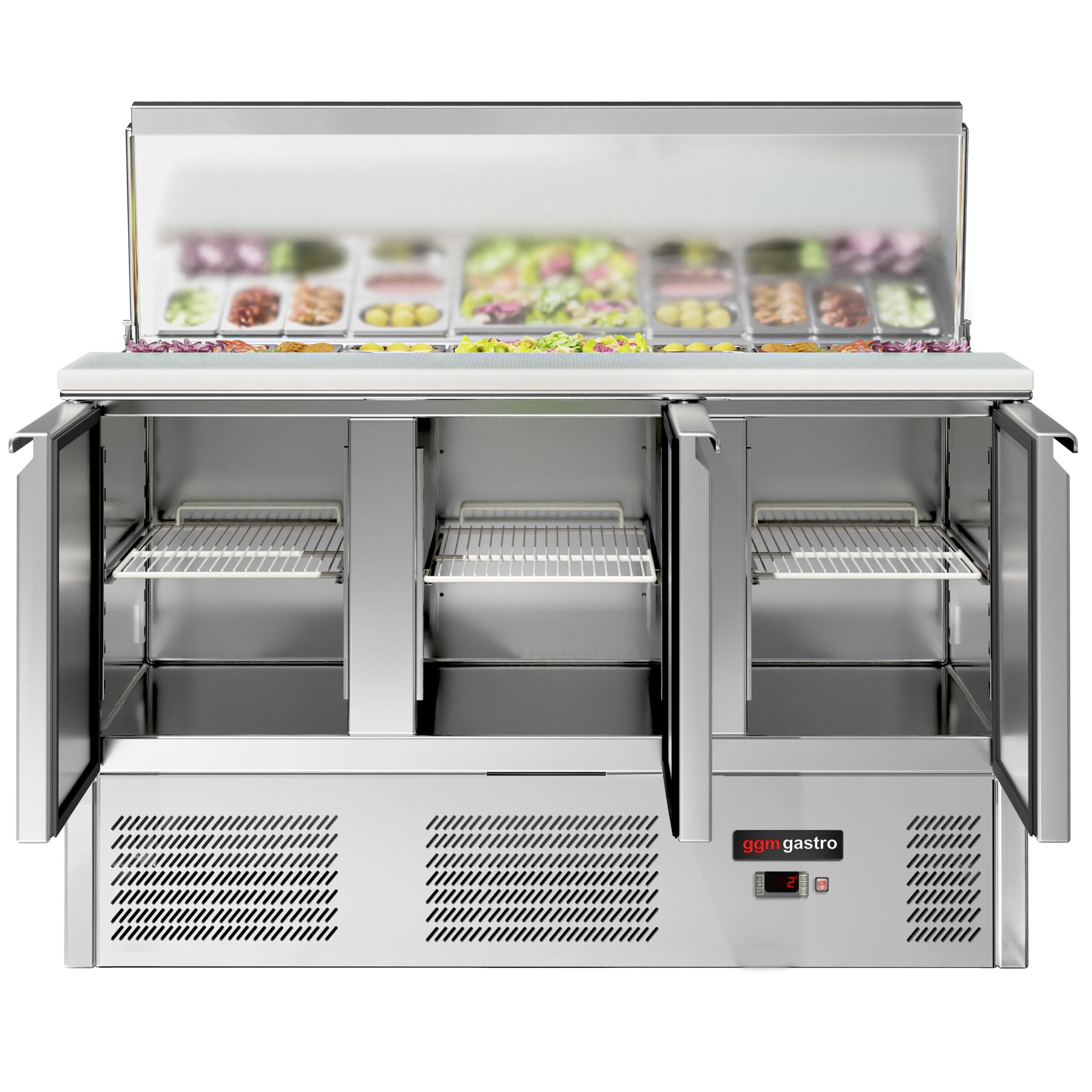 Saladette Eco - 1,37 x 0,7 M - con 3 puertas  GGM Gastro