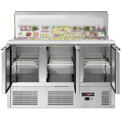Saladette Eco - 1,37 x 0,7 M - con 3 puertas  GGM Gastro