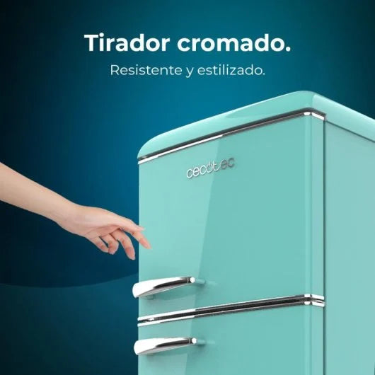 Frigorífico Retro Bolero CoolMarket 2d Origin 215 Green E Cecotec