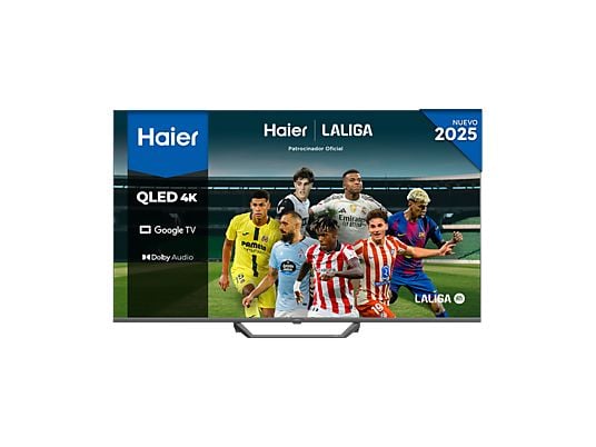 TV QLED 65" - Haier S80 Series H65S80FUX, QLED 4K HDR10, Google TV, Gaming 120Hz, Dolby Audio, Negro