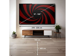 TV OLED 97 - LG OLED97G54LW, OLED 4K, Procesador Inteligente α11 AI Processor 4K Gen2, Smart TV, Gallery Design, Rocky Black