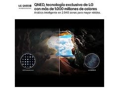 TV QNED 55 - LG 55QNED81A6A, UHD 4K, Procesador Inteligente α7 AI Processor 4K Gen8, Smart TV, DVB-T2 (H.265), Negro