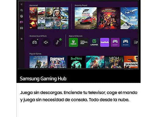 TV LED Samsung Smart TV 4K TU55CU7175U 55