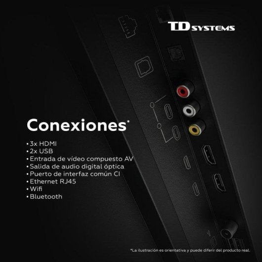 TV TD Systems LED M43C22TIZEN 43 4K UltraHD 60Hz Smart TV Tizen HDR10 Bixby