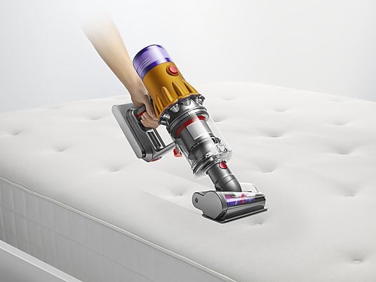 Aspirador escoba - Dyson V12 Detect™ Slim Absolute, Potencia succión 150 AW, Inteligente y Ligero, 60 min, Pantalla LCD, Tecnología Láser