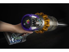 Aspirador escoba - Dyson V15 Detect™ Absolute, Potencia succión 240 AW, 60 min, Inteligente y Potente, 3 Modos, Tecnología Láser, Sensor Suciedad