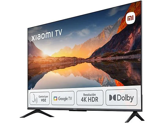 TV LED 50 - Xiaomi A 2025 50, HDR 4K, Smart TV (Google TV), Dolby Audio, DTS VirtualX, Control por voz, Black