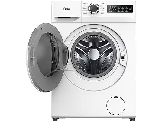 Lavadora carga frontal - Midea MF110W90BA10W-ES, 9 kg, A-10%,1400 rpm, 15 Programas, Motor Inverter, Blanco
