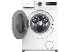 Lavadora carga frontal - Midea MF110W90BA10W-ES, 9 kg, A-10%,1400 rpm, 15 Programas, Motor Inverter, Blanco