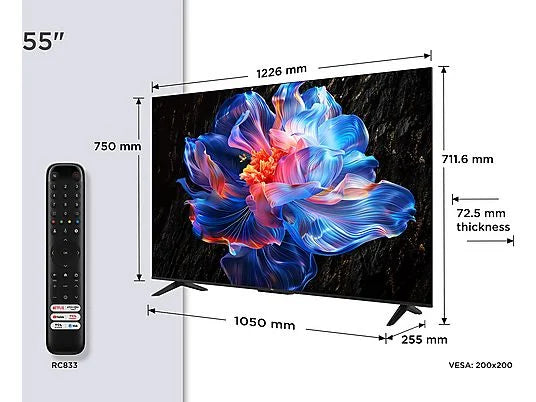 TV LED 43 - Samsung TU43U7025FKXXC, UHD 4K, Procesador Crystal 4K, Smart TV, Negro