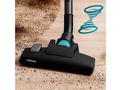Aspirador escoba - Cecotec Conga PopStar 600 Vital, Con cable, Ciclónico, Sin bolsa, 600 W, 18 kPa, Radio acción 6 m, 500 ml, Negro