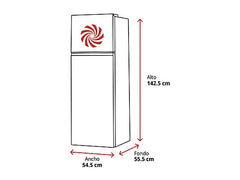 Frigorífico dos puertas - ok. OFK 471 E W, PW58BM, 142.5 cm, 206 l, Pies ajustables, Blanco