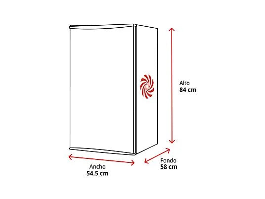 Congelador bajo encimera No Frost Beko FNE1074N 86 litros blanco