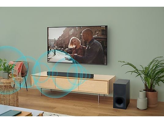 Barra de sonido - Sony HT-S400, Bluetooth, Subwoofer inalámbrico, 330 W, S-Force PRO Surround, Negro