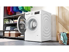 Lavadora carga frontal - Bosch WUU28T63ES, 8 kg, 1.400 rpm, 15 programas, Motor Eco Silence, Activewater, Blanco